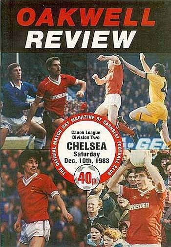 programme cover for Barnsley v Chelsea, Saturday, 10th Dec 1983