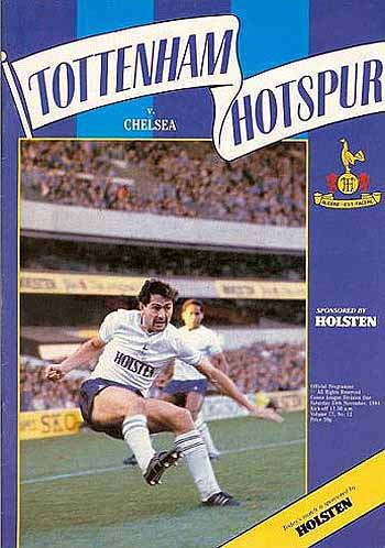 programme cover for Tottenham Hotspur v Chelsea, Saturday, 24th Nov 1984