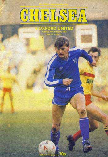 programme cover for Chelsea v Oxford United, Tuesday, 10th Feb 1987