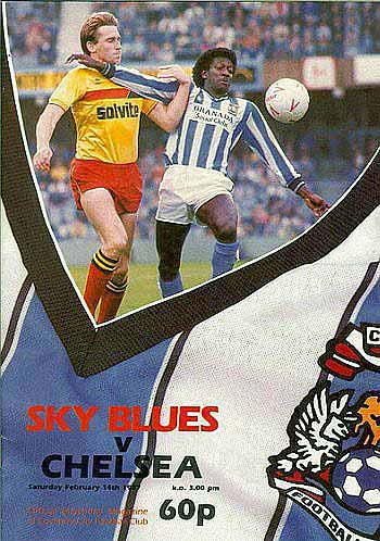 programme cover for Coventry City v Chelsea, Saturday, 14th Feb 1987