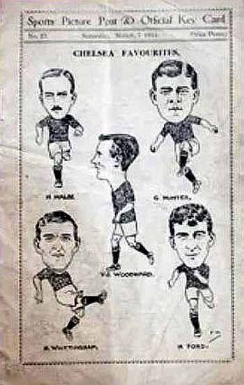 programme cover for Middlesbrough v Chelsea, 7th Mar 1914