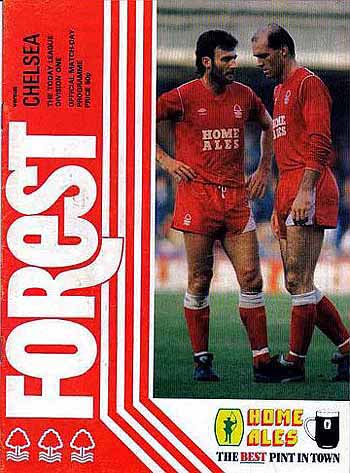 programme cover for Nottingham Forest v Chelsea, Saturday, 28th Feb 1987