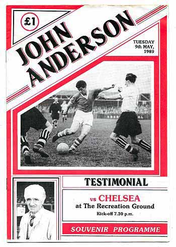 programme cover for Aldershot v Chelsea, 9th May 1989