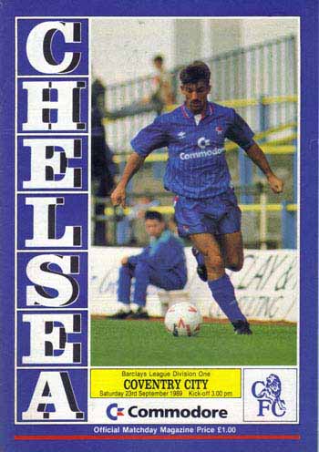 programme cover for Chelsea v Coventry City, Saturday, 23rd Sep 1989