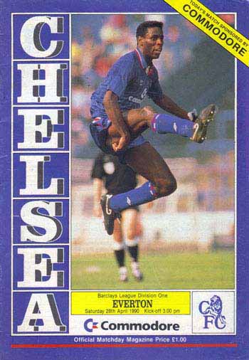 programme cover for Chelsea v Everton, 28th Apr 1990