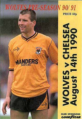 programme cover for Wolverhampton Wanderers v Chelsea, 14th Aug 1990