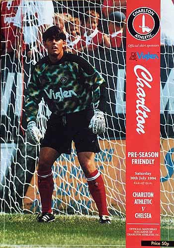 programme cover for Charlton Athletic v Chelsea, 30th Jul 1994