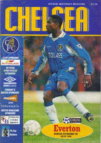 programme cover for Chelsea v Everton, 26th Nov 1997