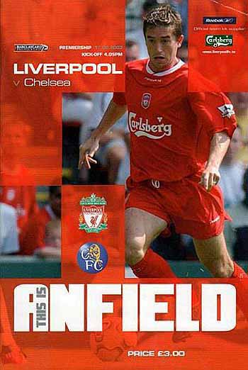 programme cover for Liverpool v Chelsea, 17th Aug 2003