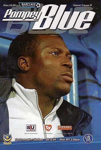 programme cover for Portsmouth v Chelsea, Tuesday, 28th Dec 2004
