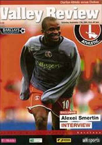 programme cover for Charlton Athletic v Chelsea, Saturday, 17th Sep 2005