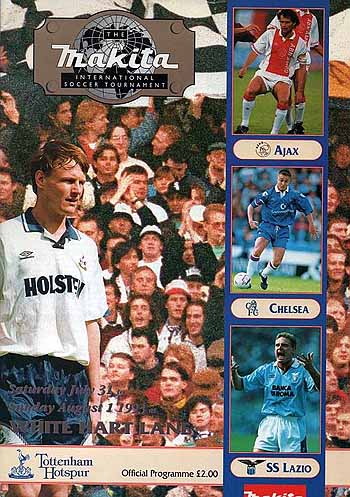 programme cover for Tottenham Hotspur v Chelsea, 1st Aug 1993