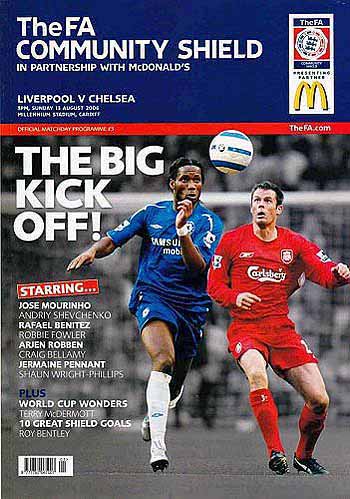 programme cover for Liverpool v Chelsea, 13th Aug 2006