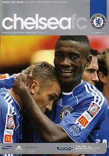 programme cover for Chelsea v Manchester City, 20th Aug 2006