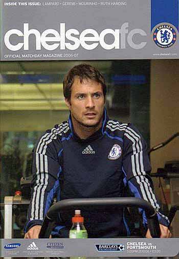 programme cover for Chelsea v Portsmouth, Saturday, 21st Oct 2006