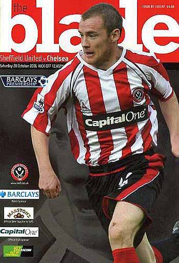 programme cover for Sheffield United v Chelsea, 28th Oct 2006
