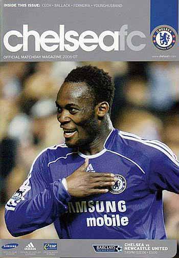 programme cover for Chelsea v Newcastle United, Wednesday, 13th Dec 2006