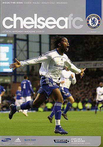 programme cover for Chelsea v Reading, 26th Dec 2006
