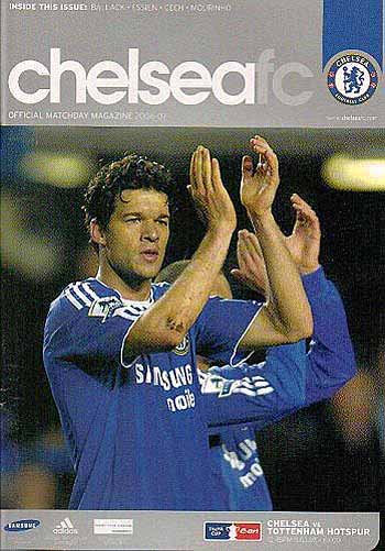 programme cover for Chelsea v Tottenham Hotspur, 11th Mar 2007