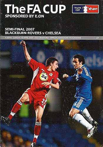programme cover for Blackburn Rovers v Chelsea, 15th Apr 2007