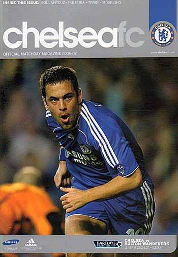 programme cover for Chelsea v Bolton Wanderers, 28th Apr 2007