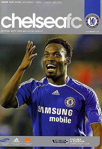programme cover for Chelsea v Everton, Sunday, 13th May 2007