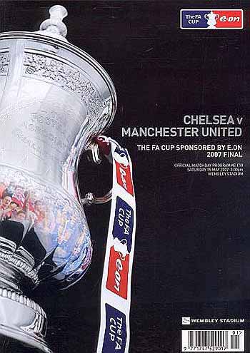 programme cover for Manchester United v Chelsea, Saturday, 19th May 2007