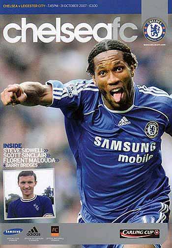 programme cover for Chelsea v Leicester City, 31st Oct 2007