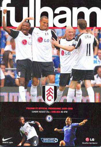 programme cover for Fulham v Chelsea, Sunday, 23rd Aug 2009
