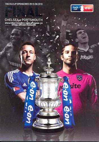 programme cover for Portsmouth v Chelsea, Saturday, 15th May 2010