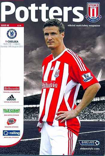 programme cover for Stoke City v Chelsea, 14th Aug 2011
