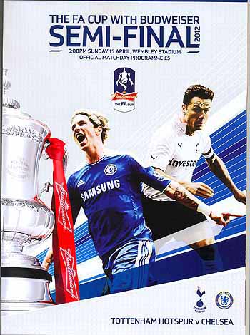 programme cover for Tottenham Hotspur v Chelsea, Sunday, 15th Apr 2012