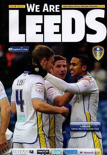 programme cover for Leeds United v Chelsea, 19th Dec 2012