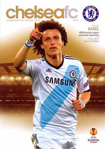 programme cover for Chelsea v F.C. Basel, 2nd May 2013
