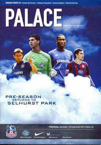 programme cover for Crystal Palace v Chelsea, Saturday, 17th Jul 2010
