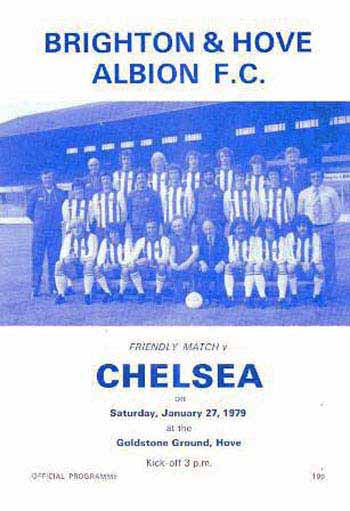 programme cover for Brighton And Hove Albion v Chelsea, 27th Jan 1979