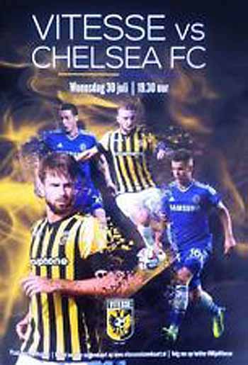 programme cover for Vitesse Arnhem v Chelsea, 30th Jul 2014