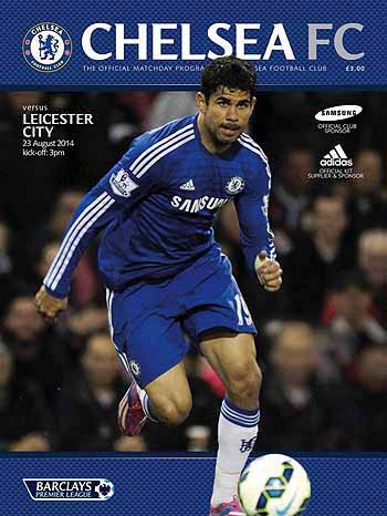 programme cover for Chelsea v Leicester City, 23rd Aug 2014