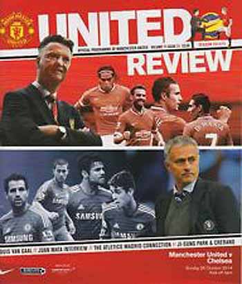 programme cover for Manchester United v Chelsea, Sunday, 26th Oct 2014