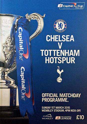 programme cover for Tottenham Hotspur v Chelsea, 1st Mar 2015