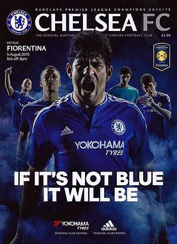 programme cover for Chelsea v Fiorentina , Wednesday, 5th Aug 2015