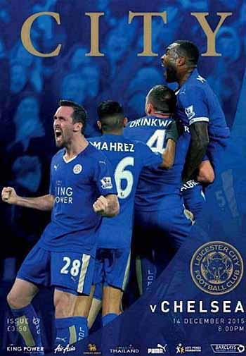 programme cover for Leicester City v Chelsea, Monday, 14th Dec 2015