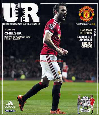 programme cover for Manchester United v Chelsea, Monday, 28th Dec 2015
