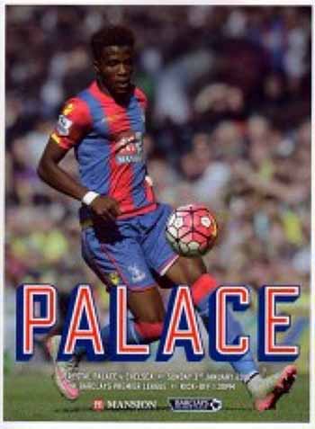 programme cover for Crystal Palace v Chelsea, 3rd Jan 2016