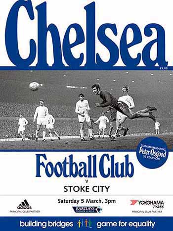 programme cover for Chelsea v Stoke City, Saturday, 5th Mar 2016