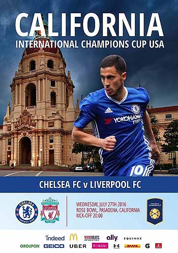 programme cover for Liverpool v Chelsea, 27th Jul 2016