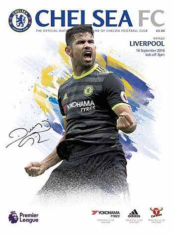 programme cover for Chelsea v Liverpool, 16th Sep 2016