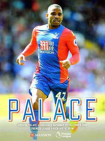 programme cover for Crystal Palace v Chelsea, 17th Dec 2016