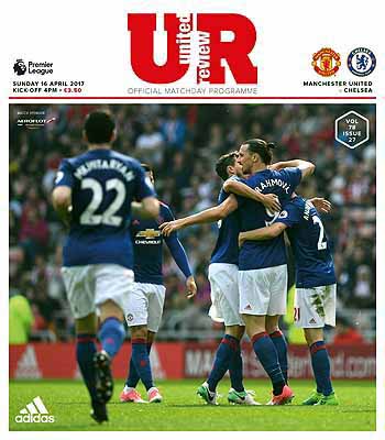 programme cover for Manchester United v Chelsea, Sunday, 16th Apr 2017