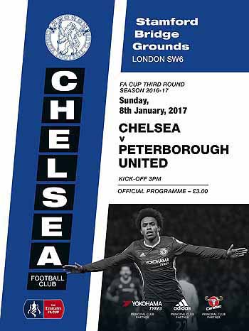 programme cover for Chelsea v Peterborough United, Sunday, 8th Jan 2017